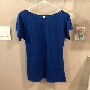 Small royal blue shirt